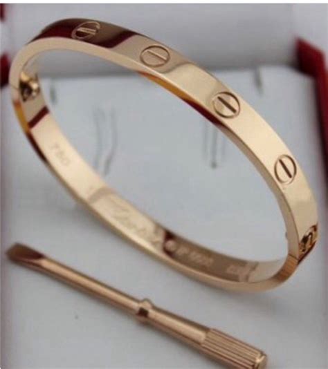 cartier love bracelet rose gold|cartier love bracelet with screwdriver.